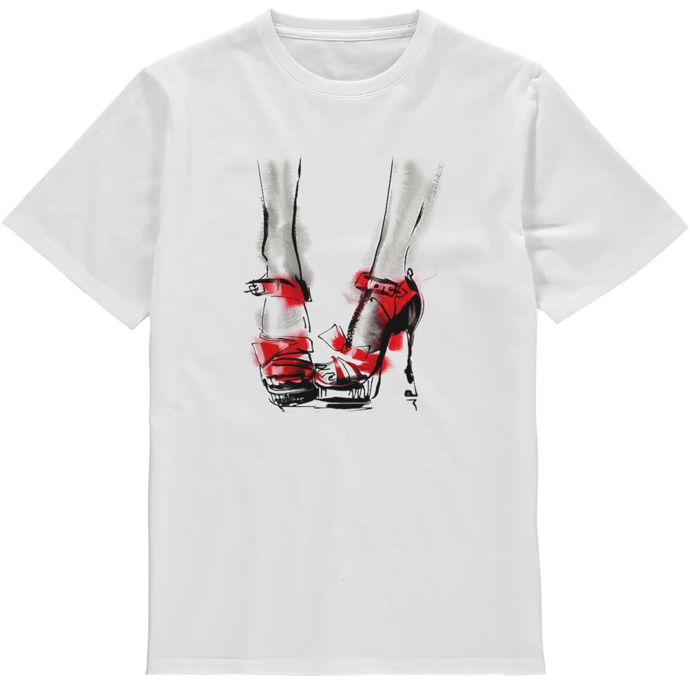 Regular Fit Printed T-Shirt Shoes — image 2