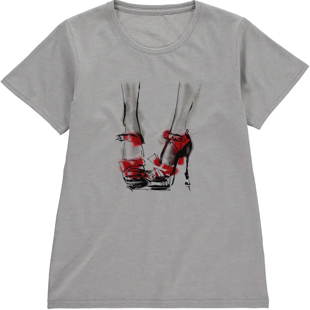 Regular Fit Printed T-Shirt Shoes — image 5