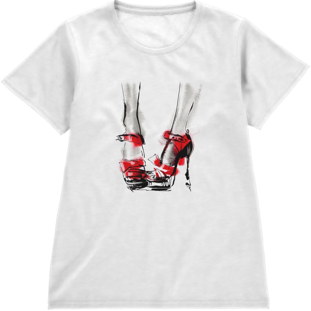 Regular Fit Printed T-Shirt Shoes — image 4