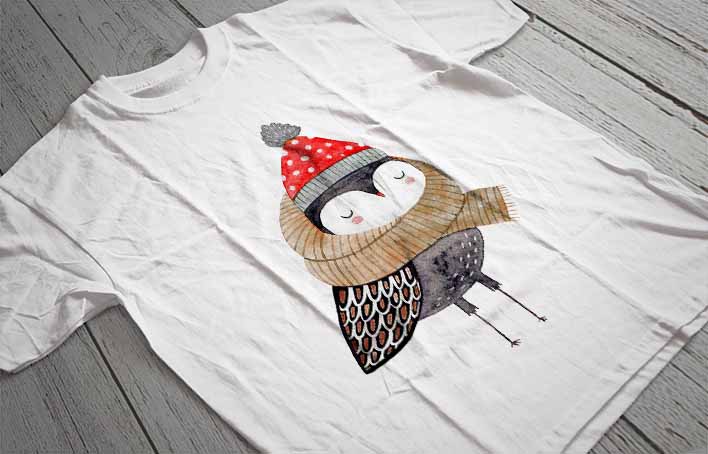 Regular Fit Printed T-Shirt Bird