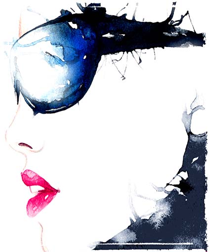 Regular Fit Printed T-Shirt Woman in Sunglasses — image 6