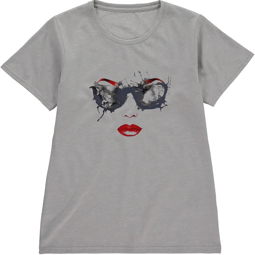 Regular Fit Printed T-Shirt Woman in Sunglasses — image 5