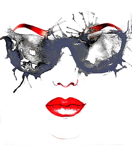 Regular Fit Printed T-Shirt Woman in Sunglasses — image 6
