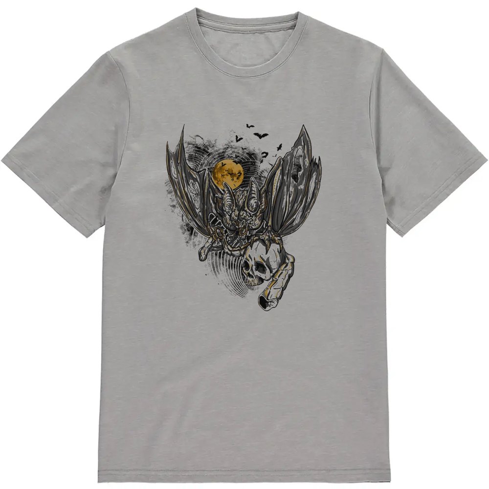 Regular Fit Printed T-Shirt Bat and Skull — image 3
