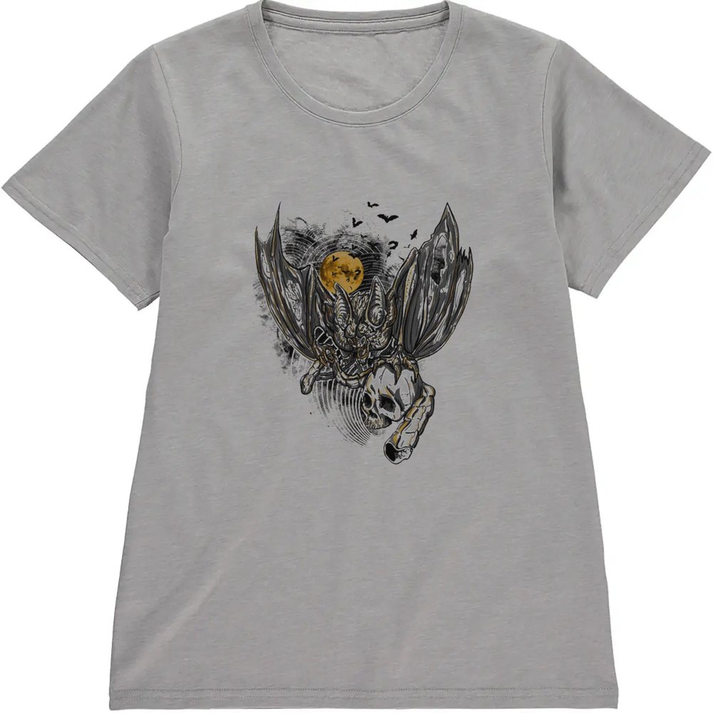Regular Fit Printed T-Shirt Bat and Skull — image 5