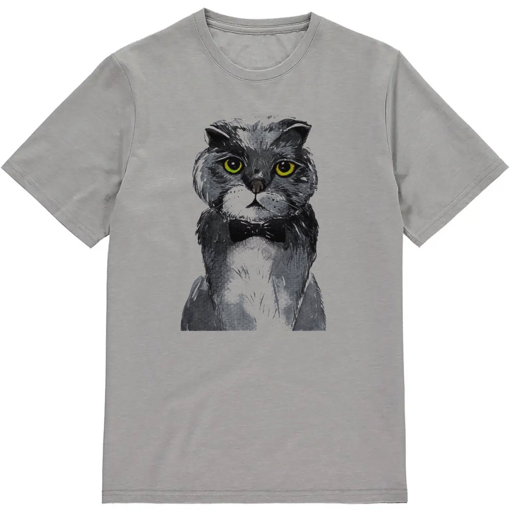 Regular Fit Printed T-Shirt Cat — image 3