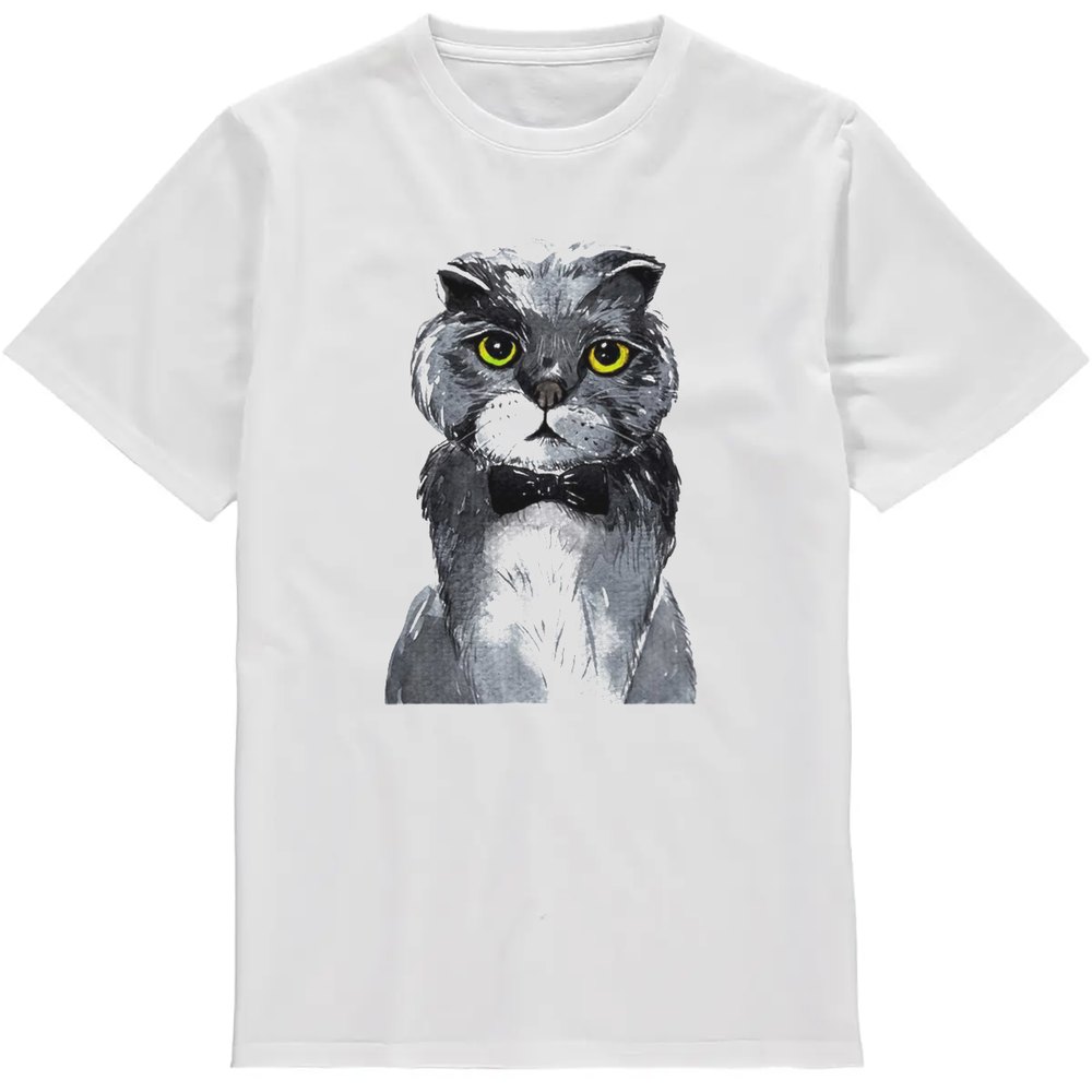 Regular Fit Printed T-Shirt Cat — image 2