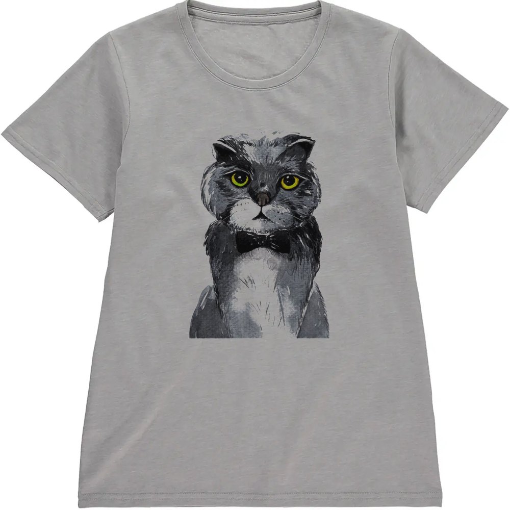 Regular Fit Printed T-Shirt Cat — image 5