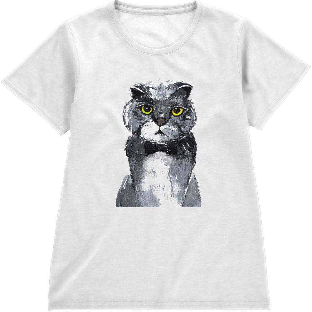 Regular Fit Printed T-Shirt Cat — image 4