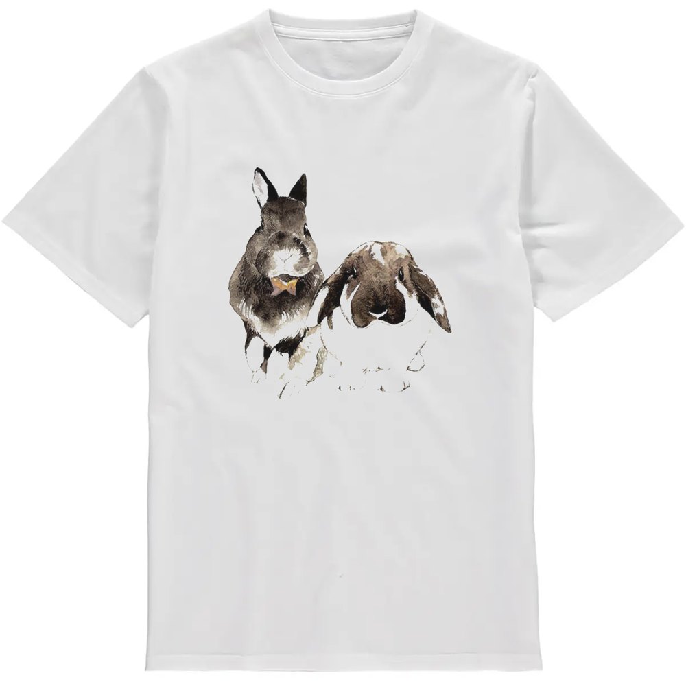 Regular Fit Printed T-Shirt Rabbits — image 2