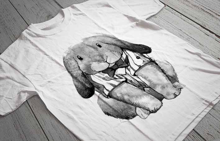Regular Fit Printed T-Shirt Rabbit