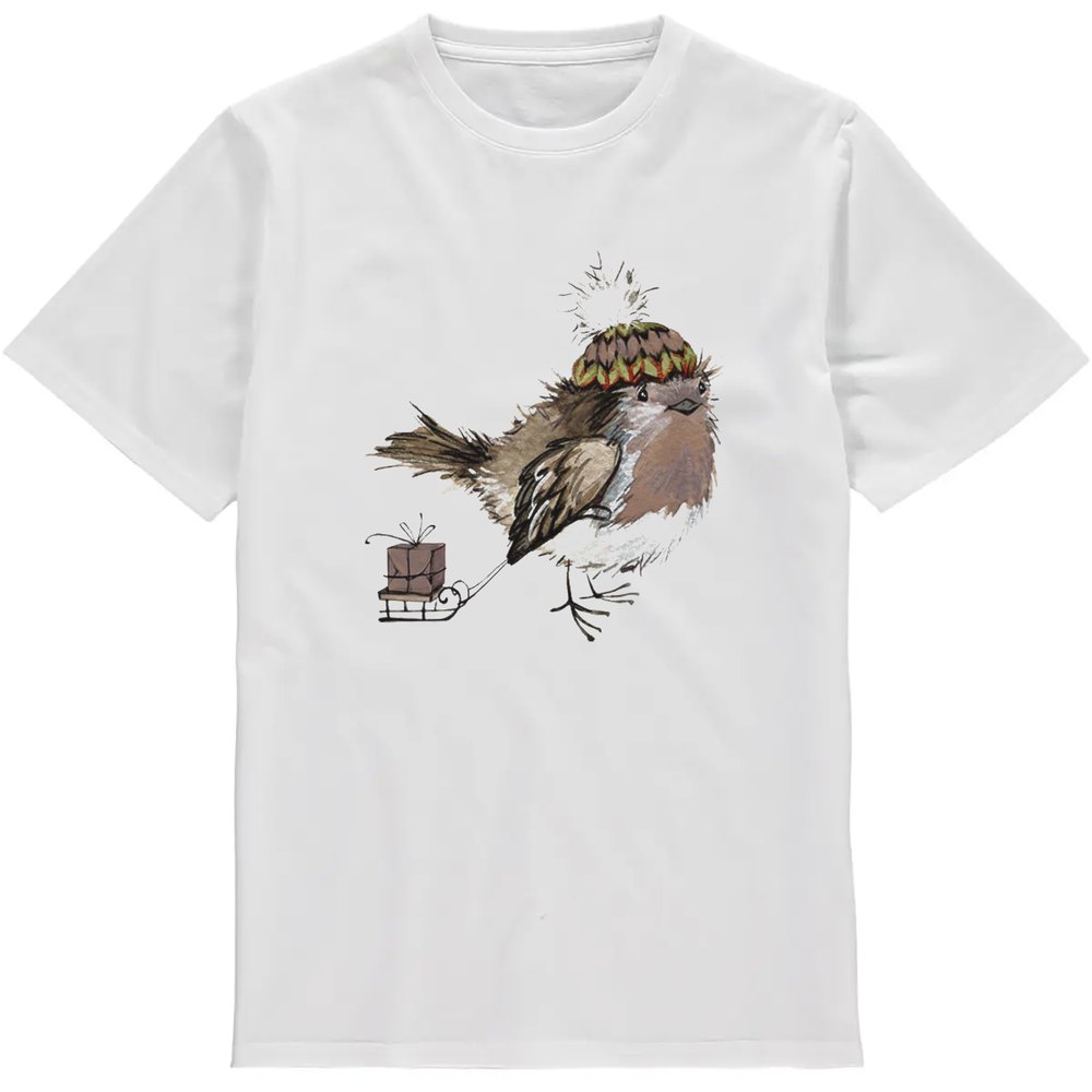 Regular Fit Printed T-Shirt Robin Bird — image 2