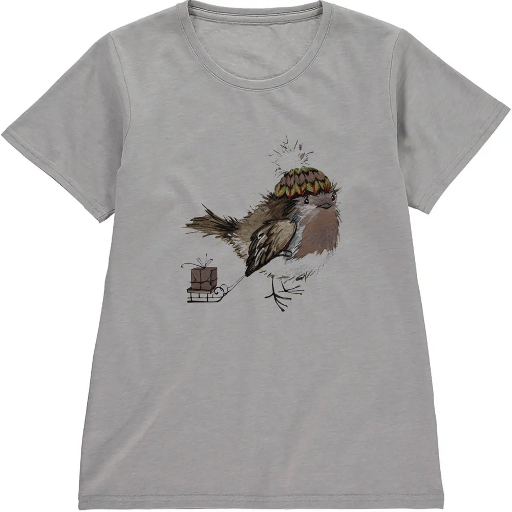 Regular Fit Printed T-Shirt Robin Bird — image 5