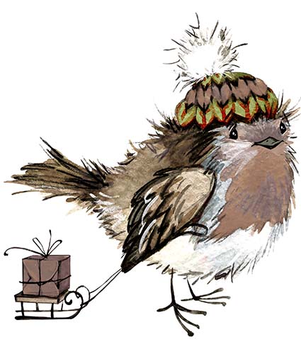 Regular Fit Printed T-Shirt Robin Bird — image 6