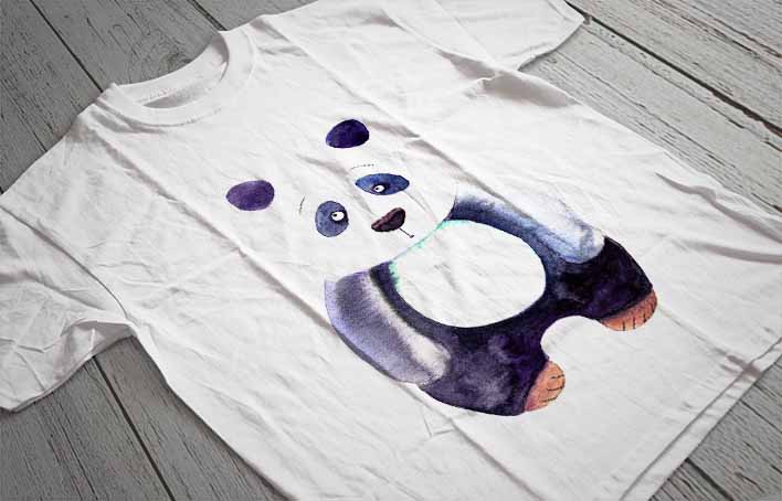 Regular Fit Printed T-Shirt Panda
