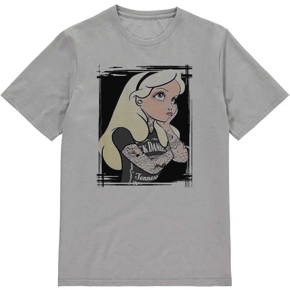 Regular Fit Printed T-Shirt Alice in Wonderland with Tattoos — image 3
