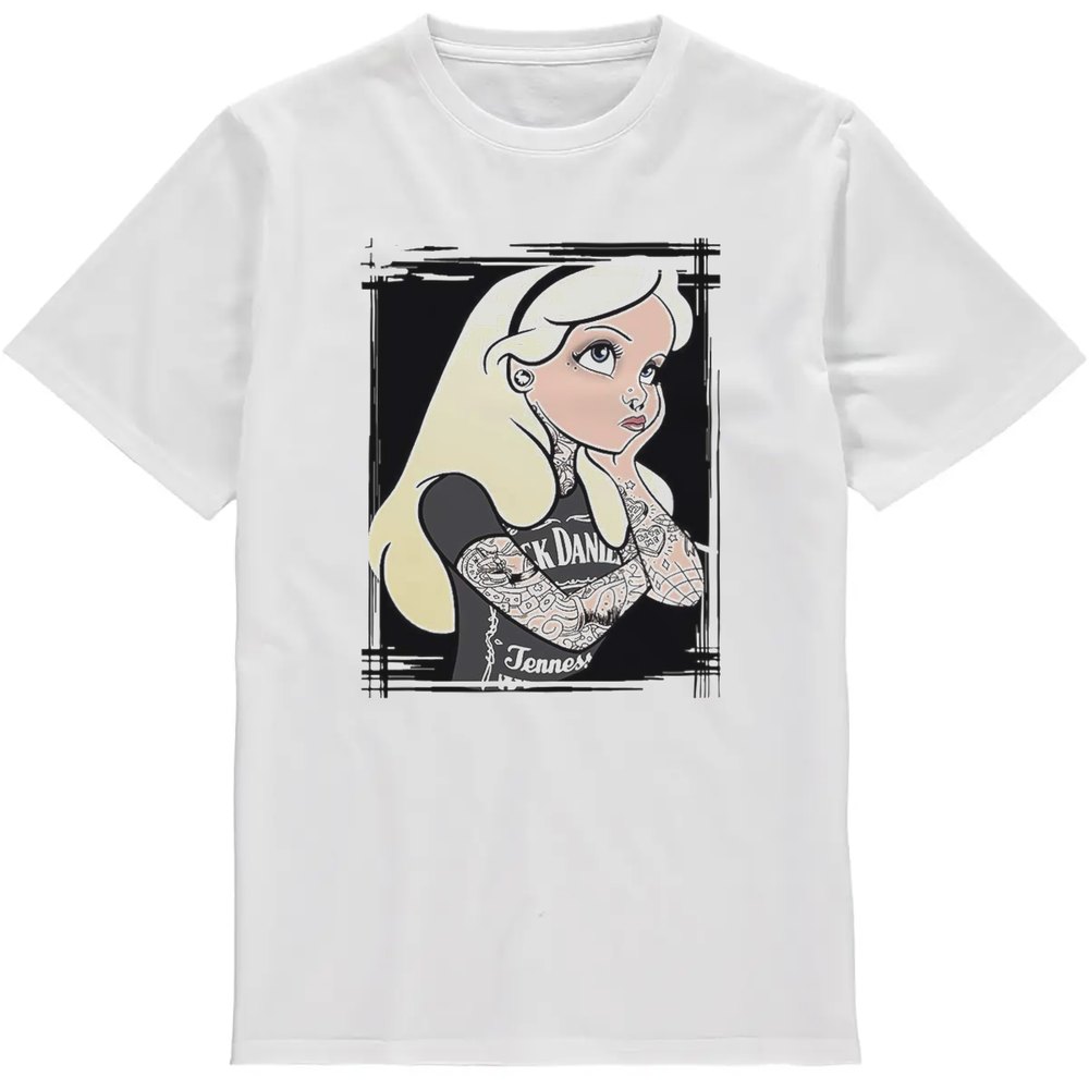 Regular Fit Printed T-Shirt Alice in Wonderland with Tattoos — image 2