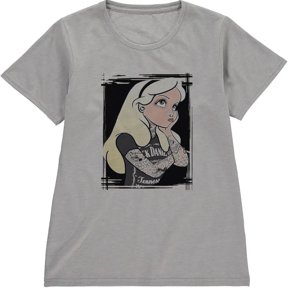 Regular Fit Printed T-Shirt Alice in Wonderland with Tattoos — image 5