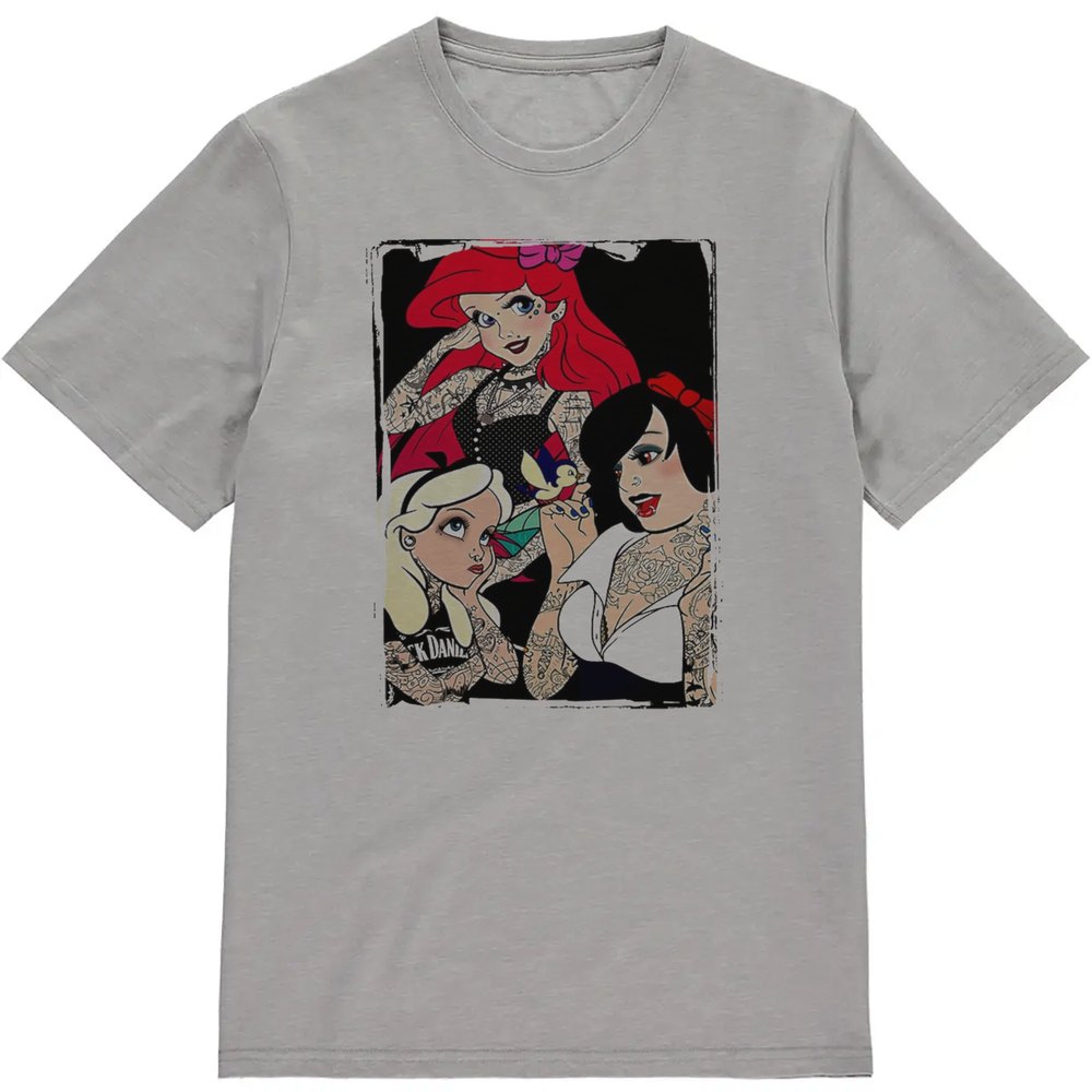 Regular Fit Printed T-Shirt Disney Princesses with Tattoos — image 3