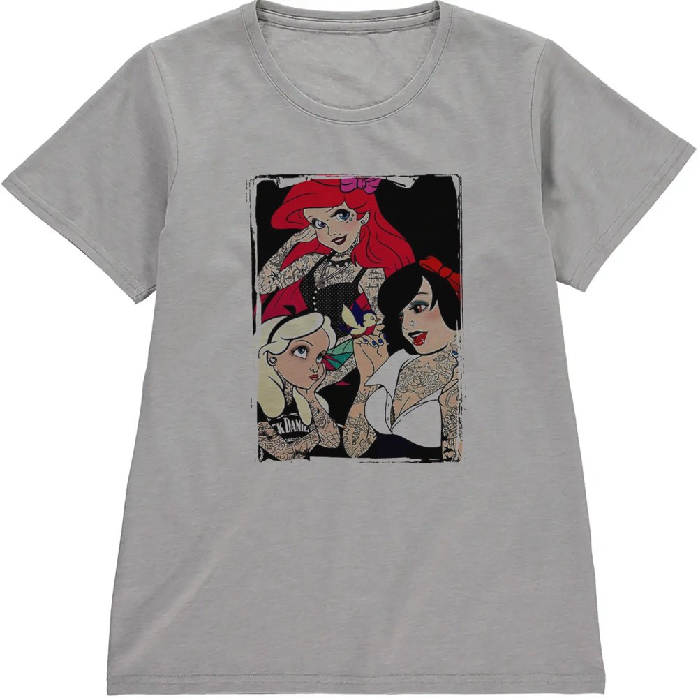 Regular Fit Printed T-Shirt Disney Princesses with Tattoos — image 5