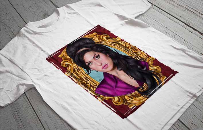 Regular Fit Printed T-Shirt Amy Winehouse