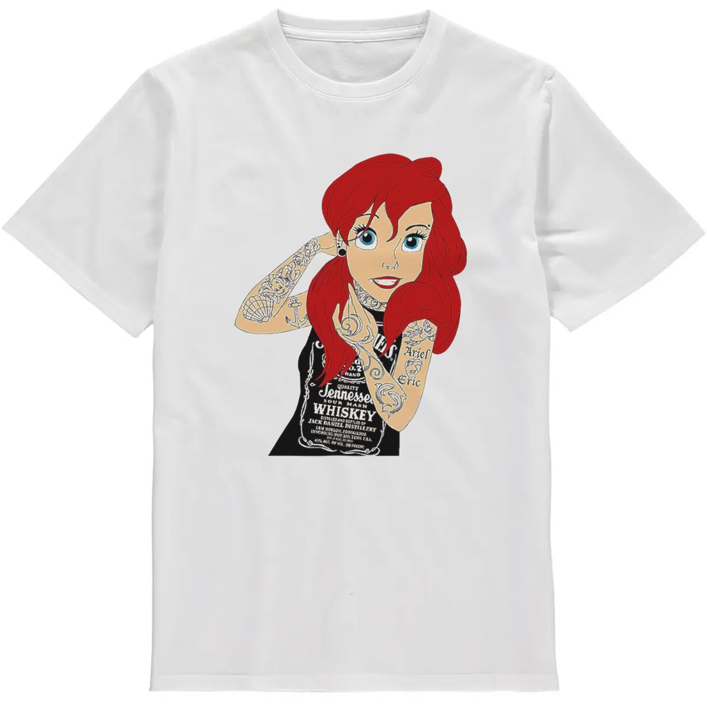 Regular Fit Printed T-Shirt Ariel with Tattoos — image 2