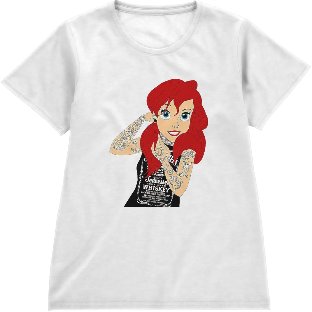 Regular Fit Printed T-Shirt Ariel with Tattoos — image 4