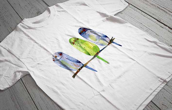 Regular Fit Printed T-Shirt Birds