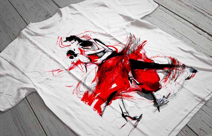 Regular Fit Printed T-Shirt Dancers