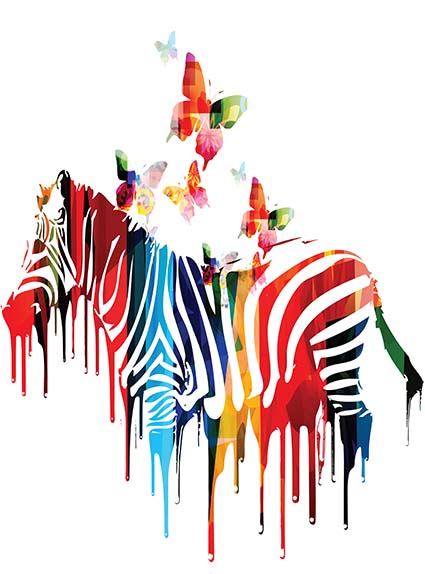 Regular Fit Printed T-Shirt Zebra — image 6