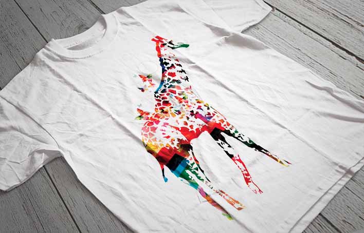 Regular Fit Printed T-Shirt Giraffe