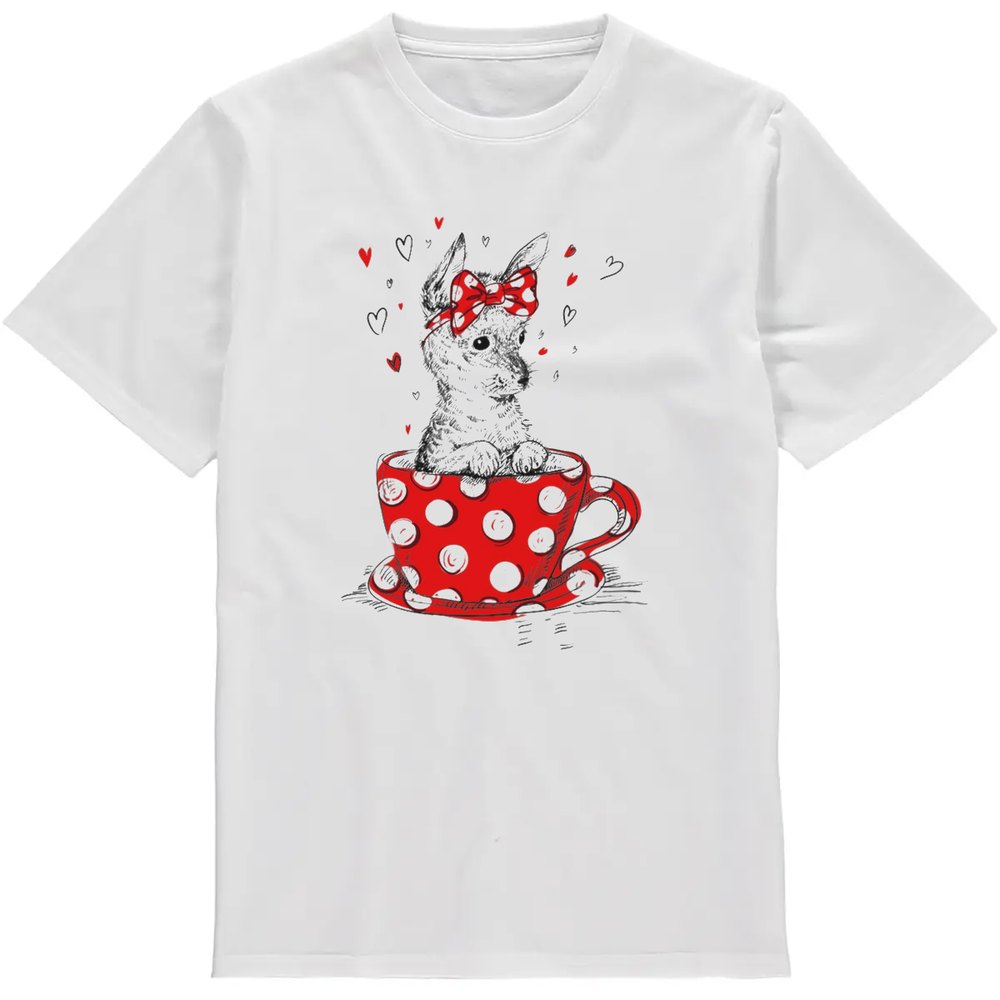 Regular Fit Printed T-Shirt Dog in Teacup — image 2