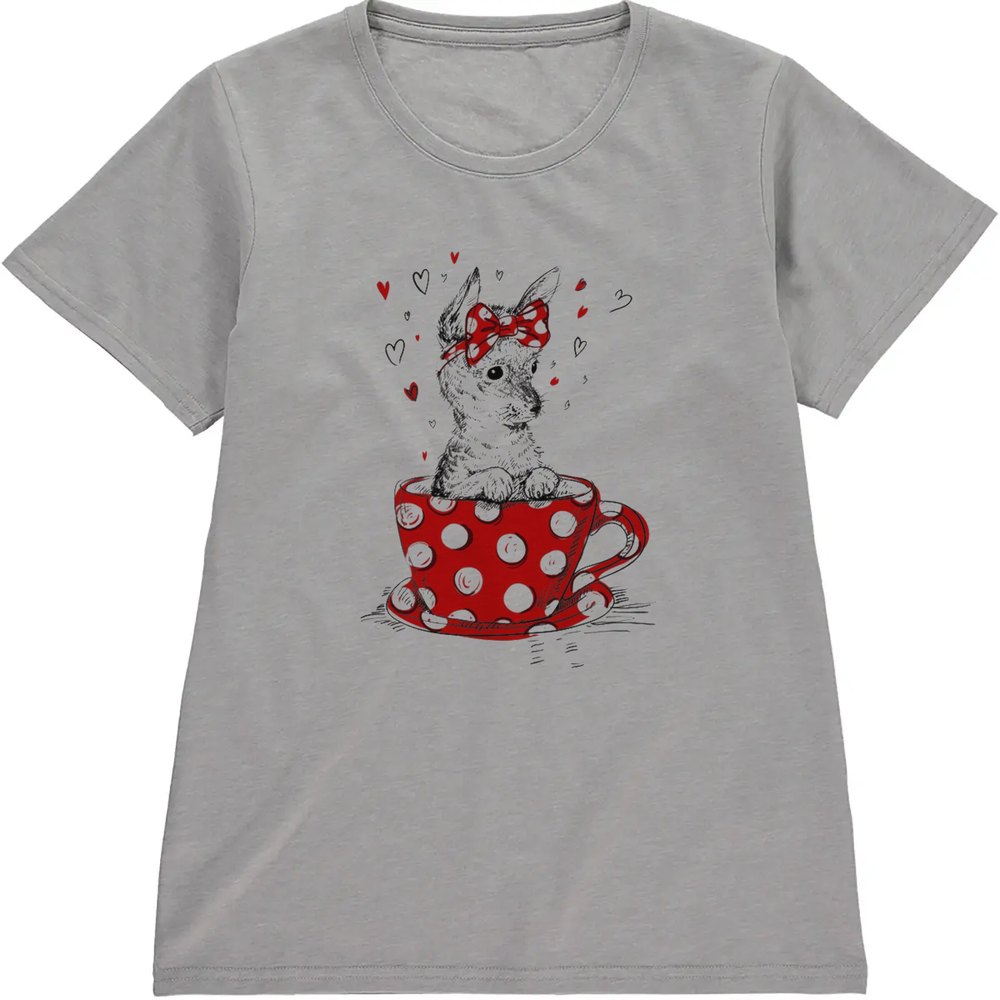 Regular Fit Printed T-Shirt Dog in Teacup — image 5
