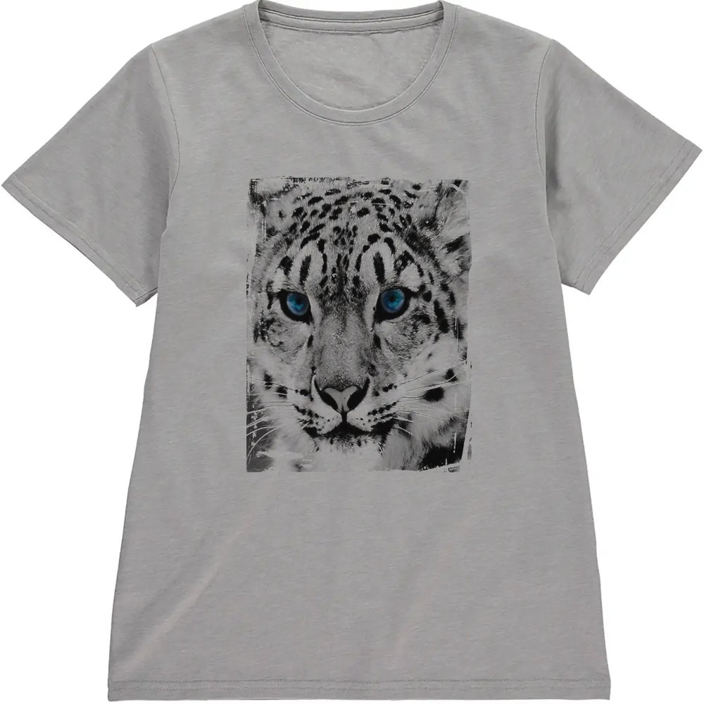 Regular Fit Printed T-Shirt Leopard — image 5