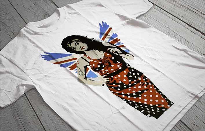 Regular Fit Printed T-Shirt Amy Winehouse