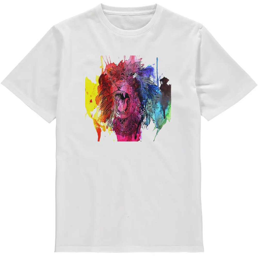 Regular Fit Printed T-Shirt Lion — image 2