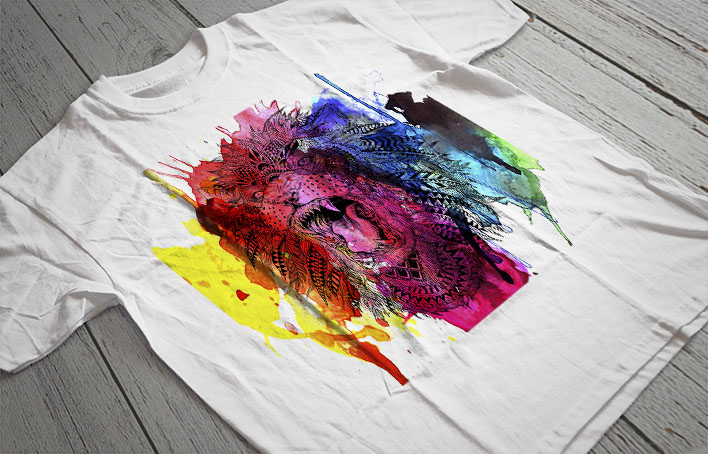 Regular Fit Printed T-Shirt Lion