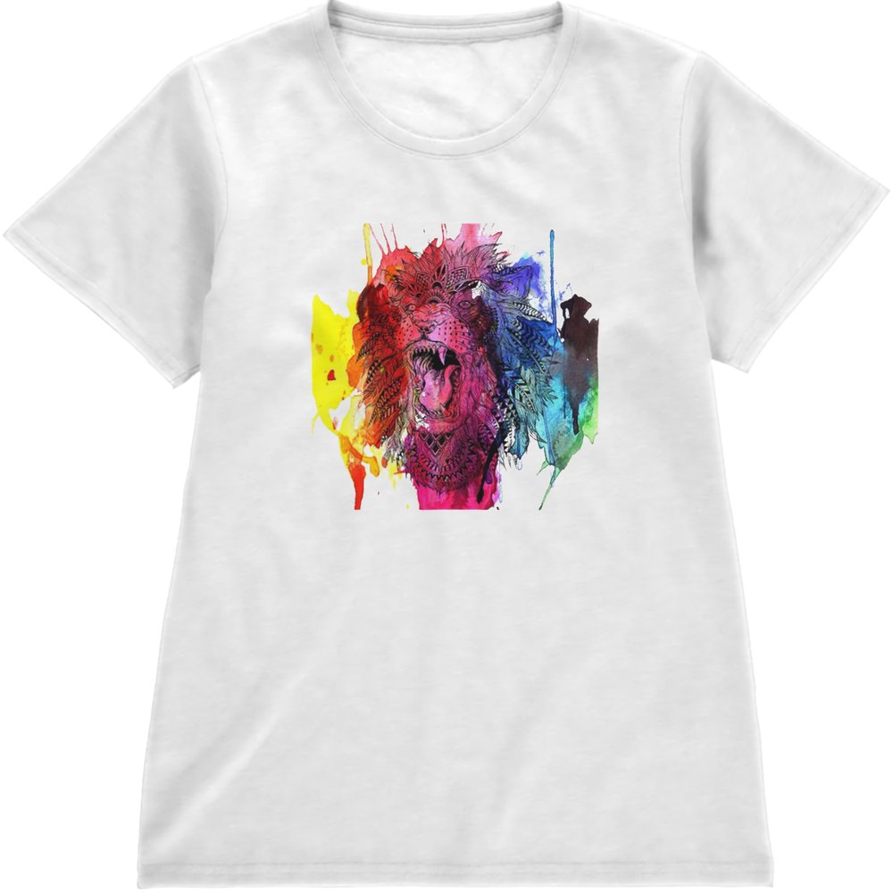 Regular Fit Printed T-Shirt Lion — image 4