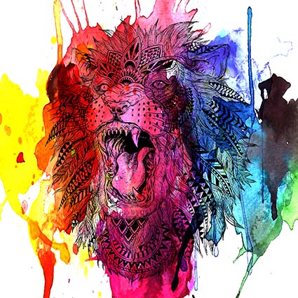 Regular Fit Printed T-Shirt Lion — image 6