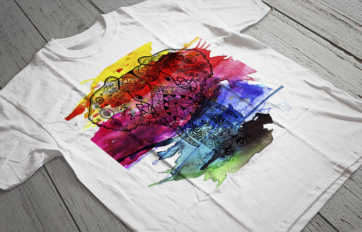 Regular Fit Printed T-Shirt Elephant