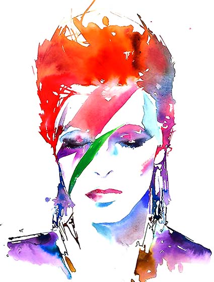 Regular Fit Printed T-Shirt David Bowie — image 6