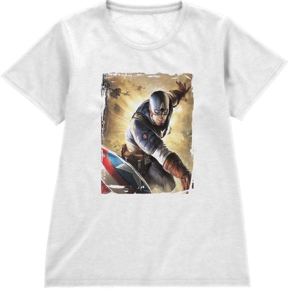 Regular Fit Printed T-Shirt Captain America — image 4