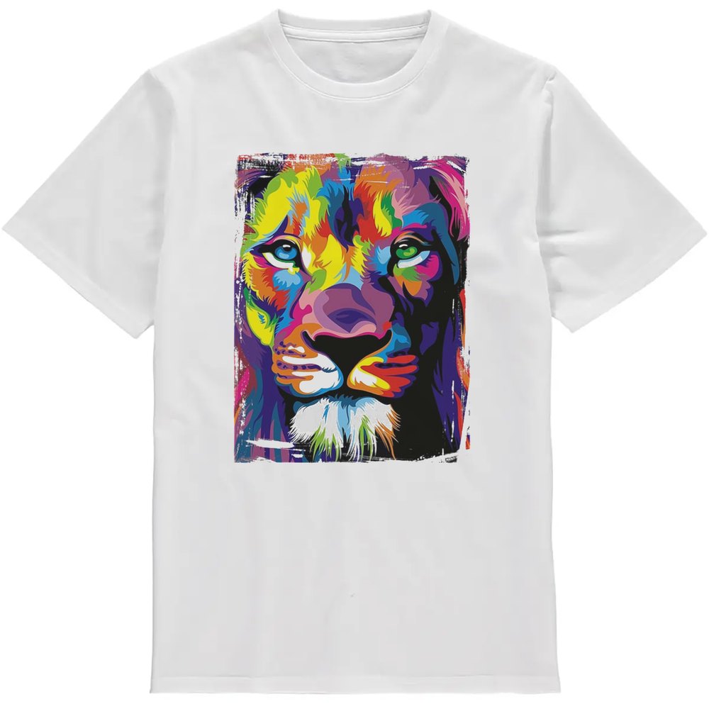 Regular Fit Printed T-Shirt Lion — image 2