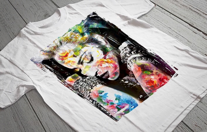 Regular Fit Printed T-Shirt Madonna