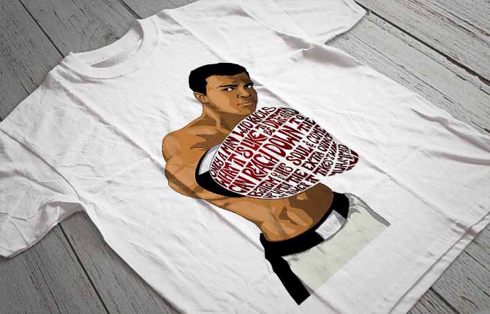 Regular Fit Printed T-Shirt Muhammad Ali
