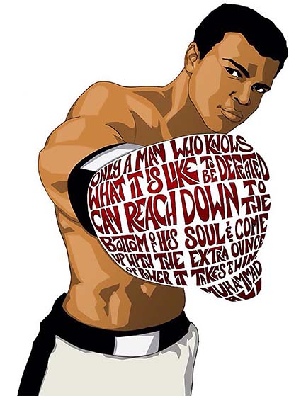 Regular Fit Printed T-Shirt Muhammad Ali — image 6