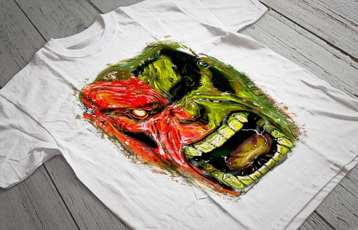 Regular Fit Printed T-Shirt Hulk
