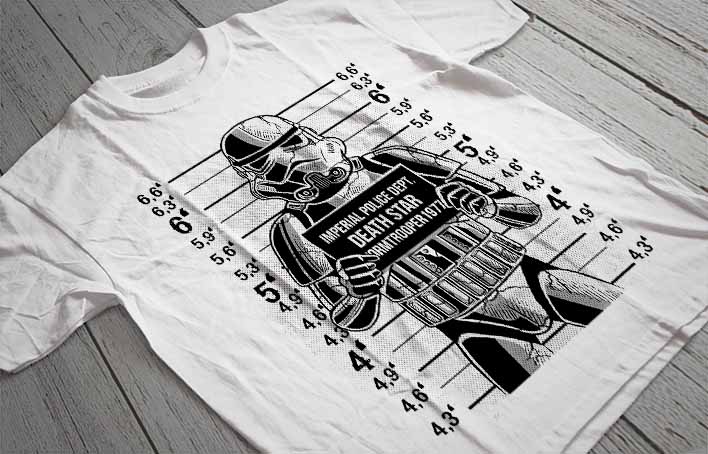 Regular Fit Printed T-Shirt Storm Trooper