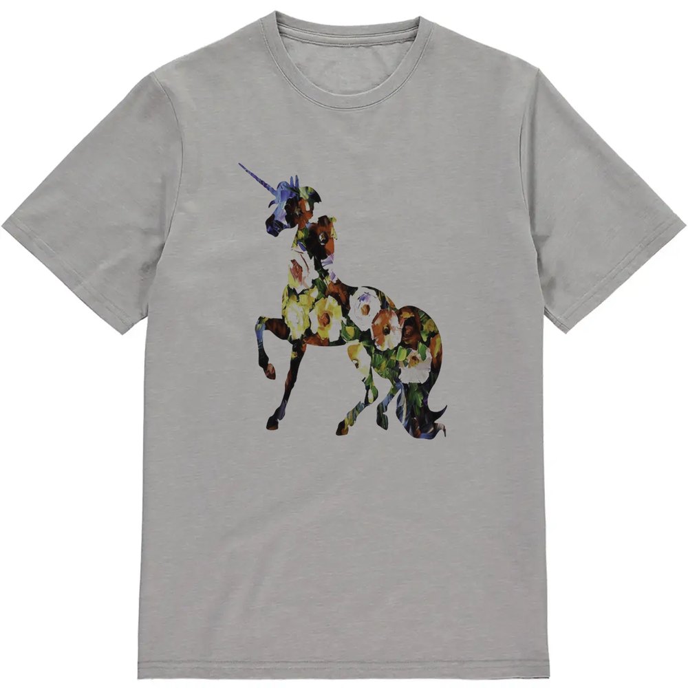 Regular Fit Printed T-Shirt Flower Unicorn — image 3