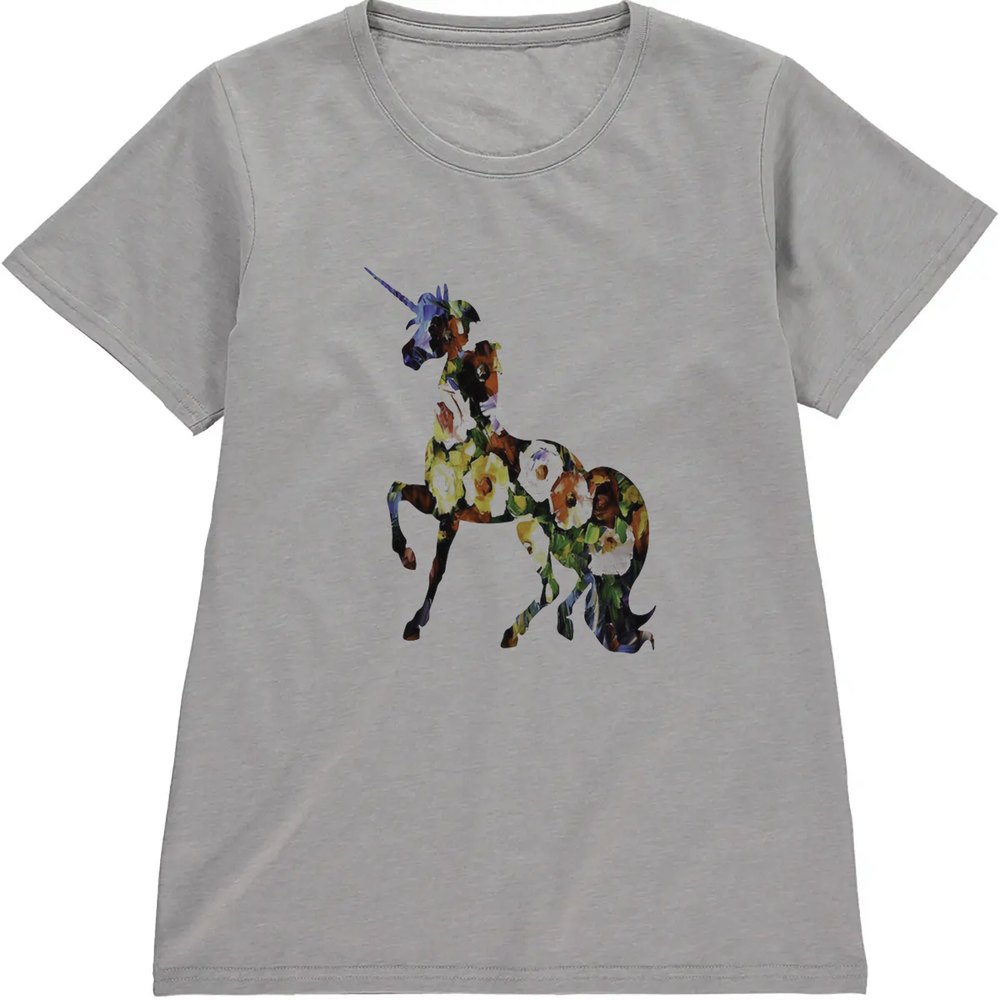 Regular Fit Printed T-Shirt Flower Unicorn — image 5